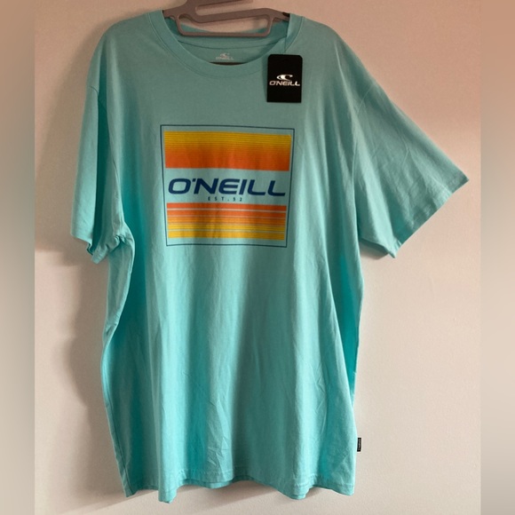 🔥NWT O'Neill Flair tee Turquoise - Picture 1 of 2